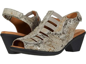 (取寄) コンフォーティヴァ レディース フェイ Comfortiva women Faye Light Grey Rockafeller Snake Print