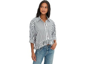 (���) �t���[�s�[�v�� ���f�B�[�X �E�B�[ �U �t���[ �x�C���[ �X�g���C�v �V���c Free People women We The Free Bailey Stripe Shirt Nautical Navy Combo