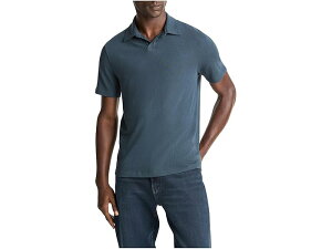 (���) ���B���X �����Y ���[�Y �j�b�g �V���[�g �X���[�u �W���j�[ �|�� Vince men Loose Knit Short Sleeve Johnny Polo Clear Lake