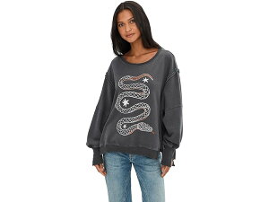 (���) �t���[�s�[�v�� ���f�B�[�X �E�B�[ �U �t���[ �O���t�B�b�N �J���f�� �v���I�[�o�[ Free People women We The Free Graphic Camden Pullover Snake Combo