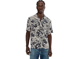 (���) �t�@���e�B �����Y �V���[�g �X���[�u �o�� �L�����v �V���c Faherty men Short Sleeve Bali Camp Shirt Fjord Bloom