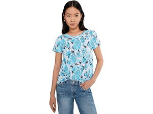 (���) �����[ �s�����b�c�@�[ ���f�B�[�X �G�b�^ �X�N�[�v-�l�b�N Lilly Pulitzer women Etta Scoop-Neck Resort White Seashell Splendor