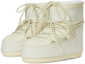 (���) ���[���u�[�c ���f�B�[�X �A�C�R�� ���E ���o�[ MOON BOOT women Icon Low Rubber Cream