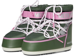 (���) ���[���u�[�c ���f�B�[�X �A�C�R�� ���E �X�y�[�X ���[�V���O MOON BOOT women Icon Low Space Racing Forest Green