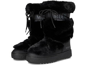(���) ���[���u�[�c ���f�B�[�X L�g���b�N �t�H�[ �t�@�[ �n�C Wp MOON BOOT women Ltrack Faux Fur High Wp Black