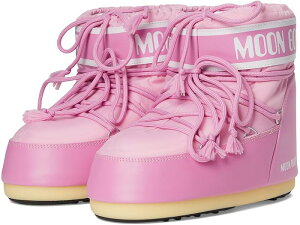 (���) ���[���u�[�c ���f�B�[�X �A�C�R�� ���E �i�C���� MOON BOOT women Icon Low Nylon Pink