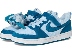 (���) �i�C�L �L�b�Y �L�b�Y �R�[�g �{���[ ���E ���N���t�g (���g�� �L�b�h) Nike Kids kids Court Borough Low Recraft (Little Kid) Celestine Blue/Green Abyss/White