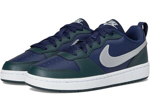 (���) �i�C�L �L�b�Y �L�b�Y �R�[�g �{���[ ���E ���N���t�g (�r�b�O �L�b�h) Nike Kids kids Court Borough Low Recraft (Big Kid) Midnight Navy/Metallic Silver/Seaweed