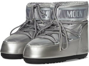 (���) ���[���u�[�c ���f�B�[�X �A�C�R�� ���E �O�����X MOON BOOT women Icon Low Glance Silver