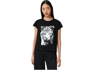 (���) �I�[���Z�C���c ���f�B�[�X �X�^�e�B�b�N �A���i �e�B�[ AllSaints women Static Anna Tee Black