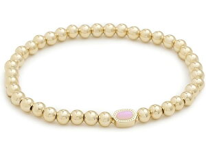 (���) �P���h���X�R�b�g ���f�B�[�X �~�j �G���[�i �X�g���b�` �u���X���b�g Kendra Scott women Mini Elaina Stretch Bracelet Gold Pink Opalite Crystal