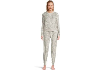 (���) ���f�B�[�X �V���v���[ �R�[�W�[ �����O �Z�b�g HONEYDEW women Simply Cozy Long Set Snow Leopard