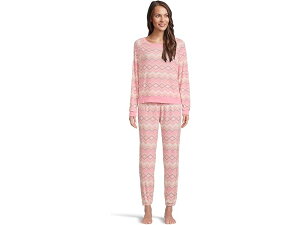 (���) ���f�B�[�X �X�^�[ �V�[�J�[ �u���b�V�� �W���[�W ���E���W �Z�b�g HONEYDEW women Star Seeker Brushed Jersey Lounge Set Paloma Fair Isle