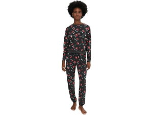 (���) ���f�B�[�X �X�^�[ �V�[�J�[ �u���b�V�� �W���[�W ���E���W �Z�b�g HONEYDEW women Star Seeker Brushed Jersey Lounge Set Dark Roses
