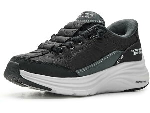 (���) �X�P�b�`���[�Y �L�b�Y �{�[�C�Y �n���Y �t���[ �t�H�[�� - �R�[�W�[ �t�B�b�g (���g�� �L�b�h/�r�b�O �L�b�h) SKECHERS KIDS boys Hands Free Slip-Ins-Contour Foam - Cozy Fit 403892L (Little Kid/Big Kid) Black/W