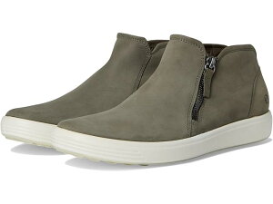 (���) �G�R�[ ���f�B�[�X �\�t�g 7 ���E �J�b�g �W�b�v �u�[�e�B ECCO women Soft 7 Low Cut Zip Bootie Smokey Olive Nubuck