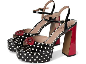 (���) �u���[ �o�C �x�b�c�B�W�����\�� ���f�B�[�X �A���\�� Blue by Betsey Johnson women Allyson White Black Polka Dot