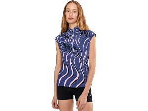 (���) �W�F�C�~�[ �T�h�b�N ���f�B�[�X ���[���E�B���h �v�����g �|�� Jamie Sadock women Whirlwind Print Polo Slate Purple