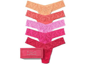 (���) �n���L�[ �p���L�[ ���f�B�[�X �V�O�j�`���[ ���[�X ���E ���C�Y �g���O 5 �p�b�N Hanky Panky women Signature Lace Low Rise Thong 5 Pack Florence/Corageous Coral/Enchanted Rose/Intuition Pink/Evening P