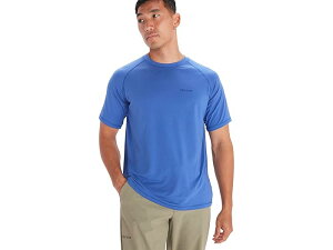 (���) �}�[���b�g �����Y �E�B���h���b�W �V���[�g �X���[�u Marmot men Windridge Short Sleeve Trail Blue