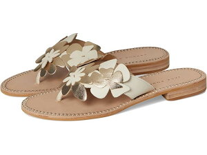(���) �W���b�N ���W���[�X ���f�B�[�X �T���_�� Jack Rogers women Talahi Sandal Ivory/Platinum