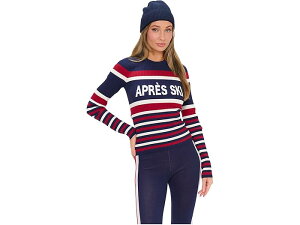 (���) �V���E �~�[ ���A ���[���[ ���f�B�[�X �X���[�v�X �Z�[�^�[ Show Me Your Mumu women Slopes Sweater Navy Apres Ski Stripe