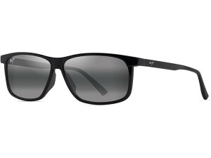 (���) �}�E�C �W�� �����Y �v���[�} Maui Jim men Pulama Shiny Black/Neutral Grey Polarized