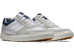 (���) �t�b�g�W���C �����Y �R���c�A�[ �J�W���A�� �S���t �V���[�Y FootJoy men Contour Casual Golf Shoes White/Grey