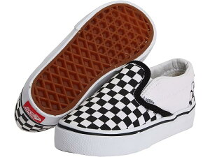 (���) �o���Y �L�b�Y �L�b�Y �N���V�b�N �X���b�|�� �R�A (�g�h���[) Vans Kids kids Classic Slip-On Core (Toddler) (Checkerboard) Black/True White FA11