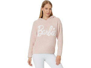 (���) �x�A�t�b�g�h���[���X ���f�B�[�X �R�[�W�V�b�N �o�[�r�[ �u�[�f�B Barefoot Dreams women CozyChic Barbie Hoodie Dusty Rose/White