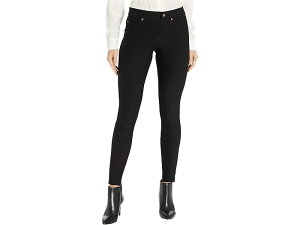 (���) �q���[ ���f�B�[�X �t���[�X ���C�� �f�j�� ���M���X HUE women Fleece Lined Denim Leggings Black