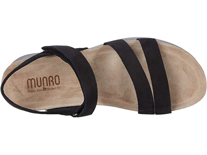 取寄) マンロー レディース ジュニパー Munro Women Munro Juniper Black Nubuck レディース靴 