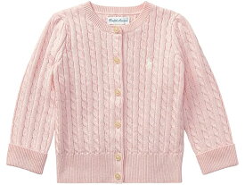 (取寄) ラルフローレン キッズ ガールズ ケーブルニット コットン カーディガン (インファント) Polo Ralph Lauren Kids girls Polo Ralph Lauren Kids Cable-Knit Cotton Cardigan (Infant) French Pink/Nevis Pony Player