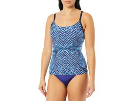 (取寄) カルバンクライン レディース ウィメンズ オーバー ザ ショルダー タンキニ スイムスーツ Calvin Klein women Calvin Klein Women's Over The Shoulder Tankini Swimsuit Navy Navy