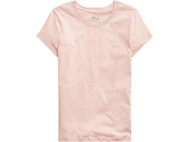 (取寄) ラルフローレン キッズ ガールズ ショート スリーブ ジャージ T-シャツ (ビッグ キッズ) Polo Ralph Lauren Kids girls Polo Ralph Lauren Kids Short Sleeve Jersey T-Shirt (Big Kids) Hint Of Pink