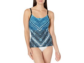 (取寄) カルバンクライン レディース ウィメンズ オーバー ザ ショルダー タンキニ スイムスーツ Calvin Klein women Calvin Klein Women's Over The Shoulder Tankini Swimsuit Sky