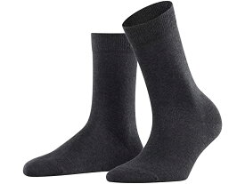 (取寄) ファルケ レディース ファミリー コットン クルー ソックス Falke women Family Cotton Crew Socks Anthracite