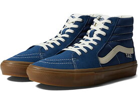 (取寄) バンズ スニーカー メンズ スケート SK8 ハイカット 大きいサイズ Vans Men Skate SK8-Hi Suede Gum Dark Denim