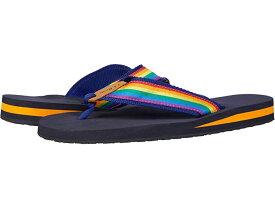 (取寄) エルエルビーン レディース クラシック メイン アイル フリップ フロップ 3 モチーフ L.L.Bean women L.L.Bean Classic Maine Isle Flip Flop 3 Motif Rainbow Stripe/Indigo Ink