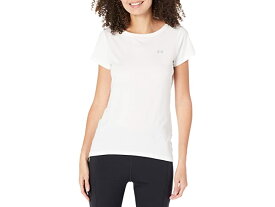 (取寄) アンダーアーマー レディース ヒートギア アーマー ショート スリーブ Under Armour women HeatGear Armour Short Sleeve White/Metallic Silver