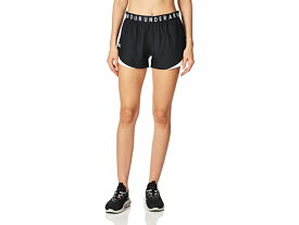 (取寄) アンダーアーマー レディース プレイ アップ ショーツ 3.0 Under Armour women Play Up Shorts 3.0 Black/White/White