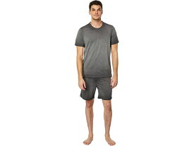 (取寄) ベアフットドリームス メンズ マリブ コレクション トライ-ブレンド Tシャツ アンド ショーツ セット Barefoot Dreams men Barefoot Dreams Malibu Collection Tri-Blend Tee and Shorts Set Mineral