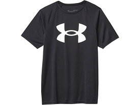 (取寄) アンダーアーマー キッズ ボーイズ テック ビッグ ロゴ ショート スリーブ (ビッグ キッズ) Under Armour Kids boys Tech Big Logo Short Sleeve (Big Kids) Black/White