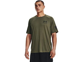 (取寄) アンダーアーマー メンズ フリーダム テック 半袖 Tシャツ Under Armour men Freedom Tech Short Sleeve Tee Marine OD Green/Black