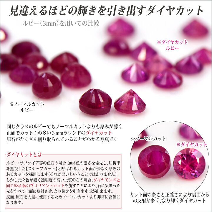 楽天市場】ルビー ピアス K18 18金 YG イエローゴールド オープン 