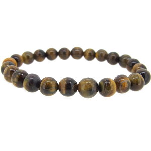 タイガーアイ 8mm 天然石 ブレスレット 虎目石 数珠 パワーストーン 選べるサイズ fourm クリスマス ギフト 母の日 レディース メンズ 男性 女性 ラッピング 包装 袋 誕生日 プレゼント ケース