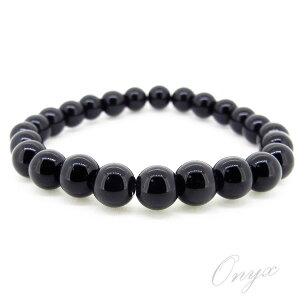 天然石 ブレスレット オニキス セミオーダー 8mm 数珠 パワーストーン 選べるサイズ fourm クリスマス ギフト 母の日 レディース メンズ 男性 女性 ラッピング 包装 袋 誕生日 プレゼント ケー