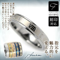 タングステン リング 指輪 刻印無料 レディース 送料無料 ローマ数字 二段 4mm 1個 ピンクゴールド イエ…