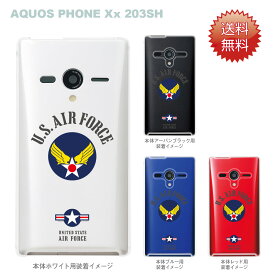 【AQUOS PHONEケース】【203SH】【Soft Bank】【カバー】【スマホケース】【クリアケース】【U.S.AIR FORCE】　203sh-ca-bs038