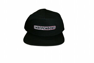 INDEPENDENT �C���f�B�y���f���g BAR LOGO SNAPBACK CAP �o�[���S �X�i�b�v�o�b�N�L���b�v BLACK�@�� �u���b�N